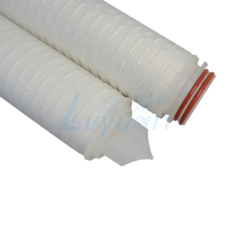 China manufacture replacement customized length ptfe pleated membrane filter cartridge for water filtration