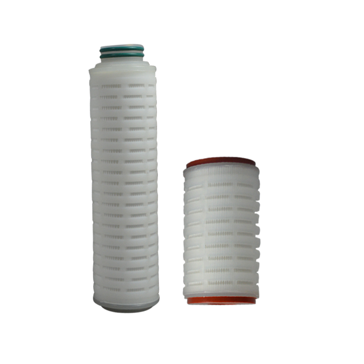 Guangzhou factory absolute micron rating water filter manufacturer 0.45 Micron PTFE Pleated membrane filter