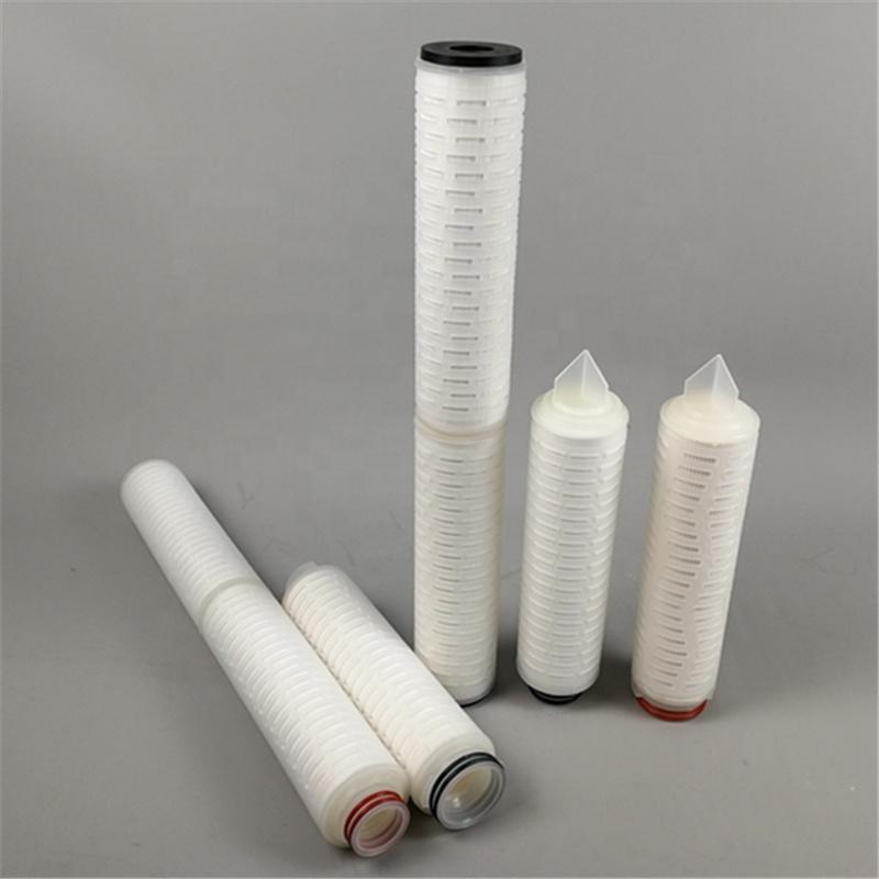 0.1 0.5 5 10 micron filter cartridge 20 inch PP water sediment filters pleated element for water treatment
