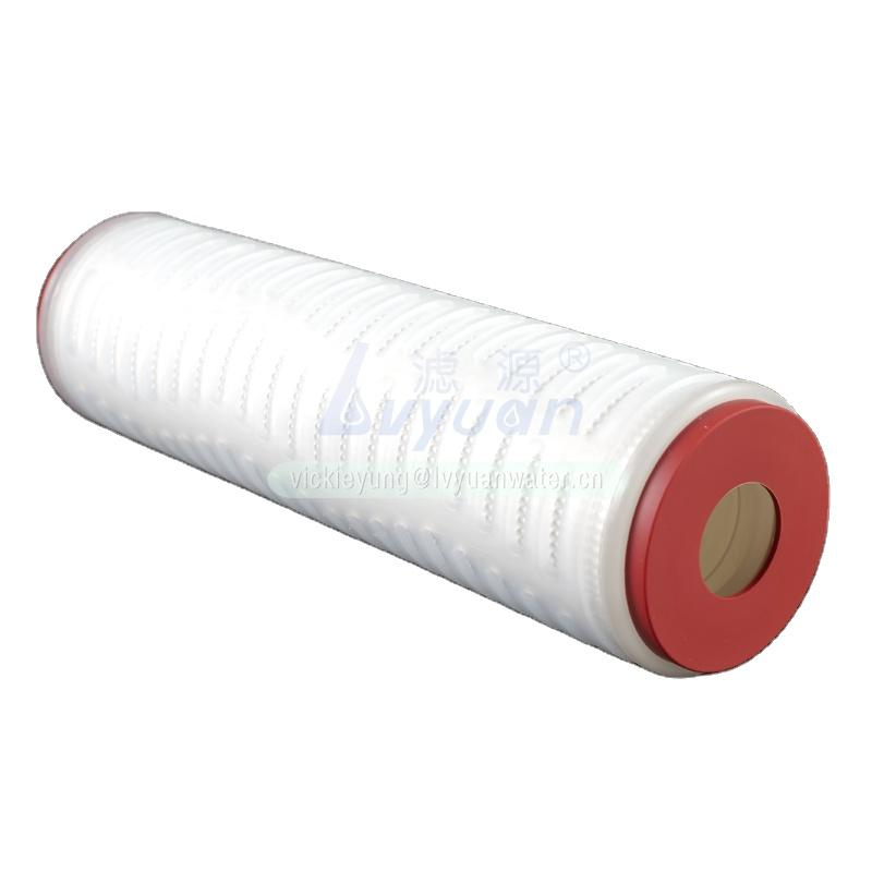 0.1/5 micron polypropylene PP pleated water filter cartridge