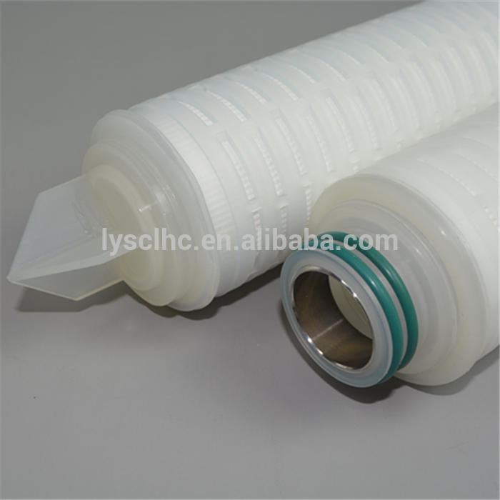 Professional water filters membrane cartridge / PP PES PVDF Nylon PTFE folding filter