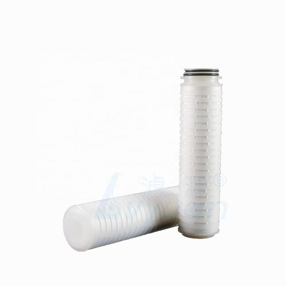 10 micron PP/PTFE/PVDF/PES pleated membrane filter cartridge with 222/226/fin/flat
