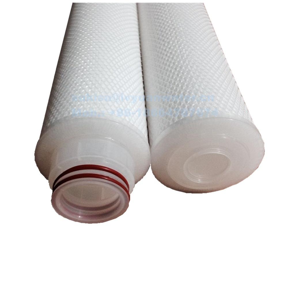 100% pure PP material 0.45 1 micron polypropylene pleated cartridge filter for 10