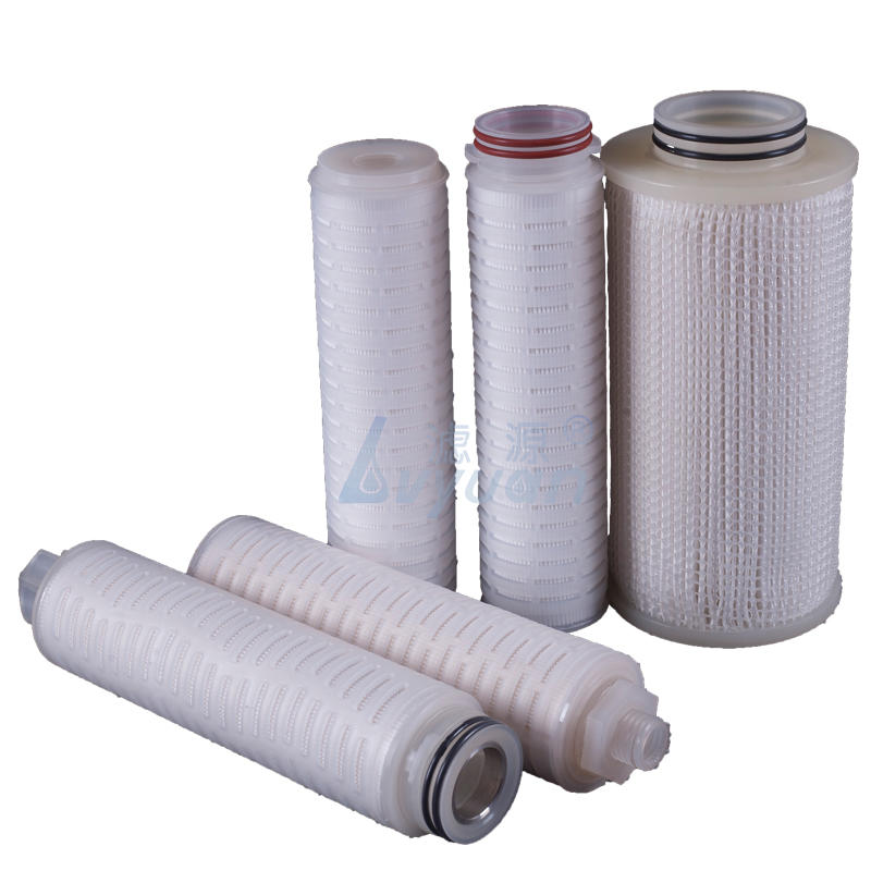 10 inch Polypropylene PP pleated 5 10 micron 226 222 adapter water filter cartridge with PP plastic core
