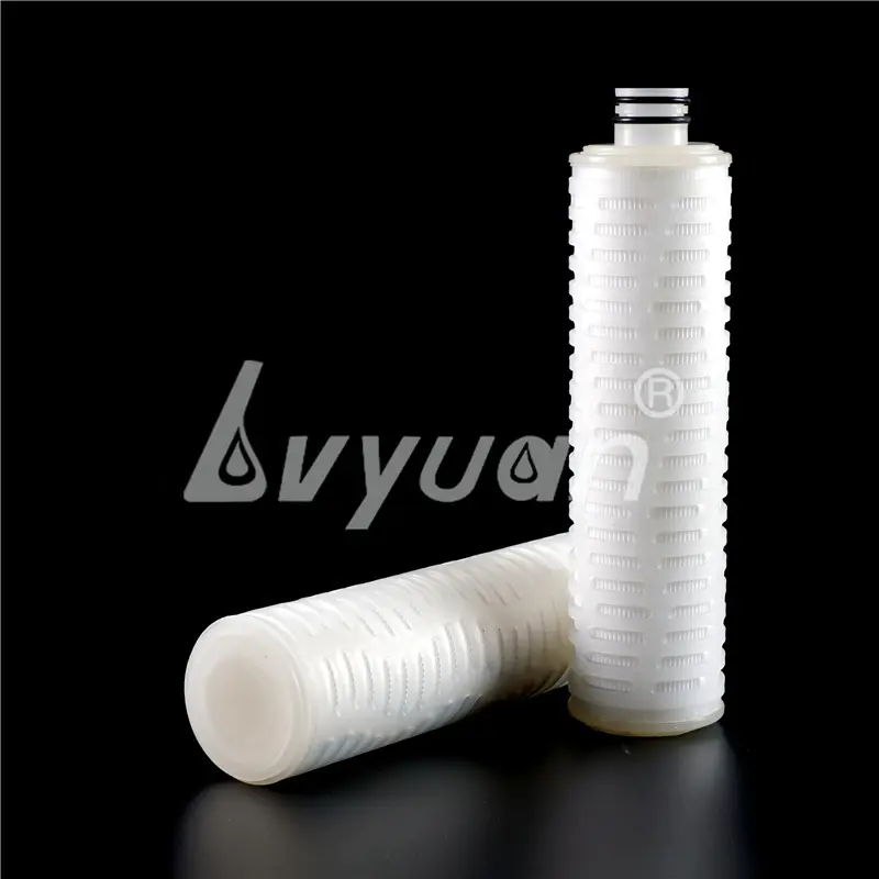 Stainless steel housing PTFE Nylon N66 N6 Membrane Pleated Cartridge filters filtro 0.22 um 0.45um 0.2micron filter for wine