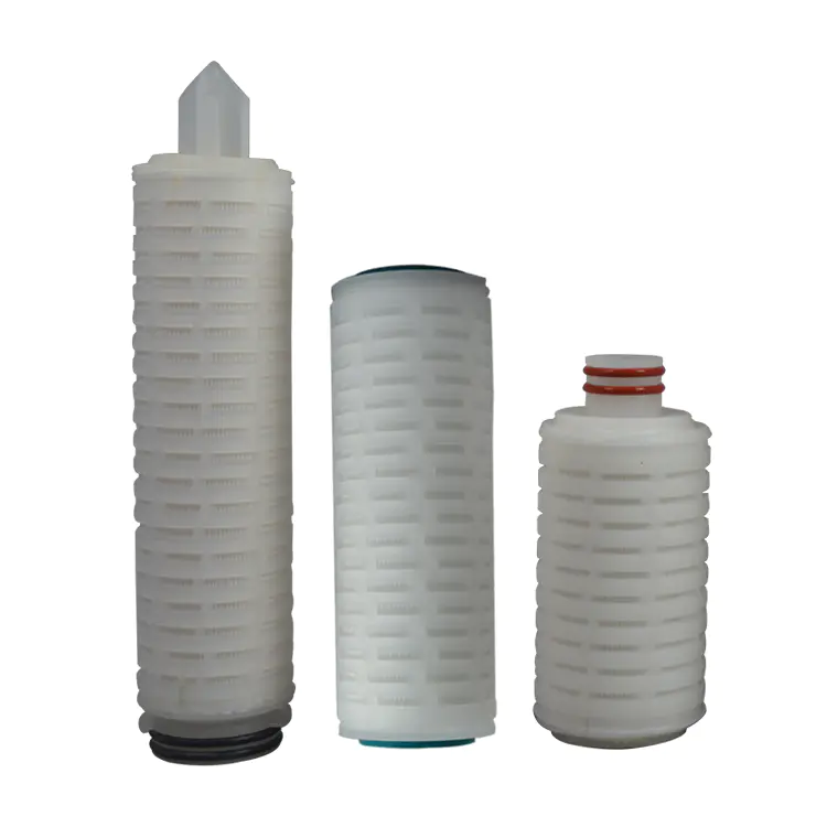 Hydrophilia micro cartridge filter 0.45um ptfe porous membrane filter for 10 20 inch mineral water filtration plant