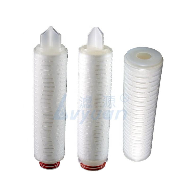 oil filedtreatment OD 2.5 inch 222/fin 5 microns pleated fiber material oil filter element cartridge