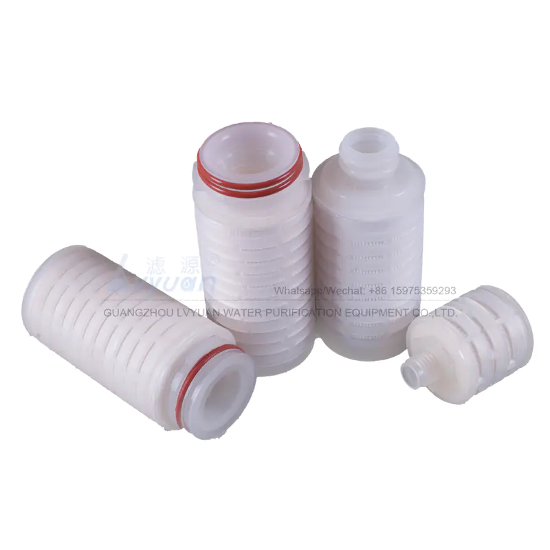Chemical 2.5 5 10 inch 0.22/0.3/0.45/1 microns pes absolute filtration filter for 222 226 code sterile gas water air filter