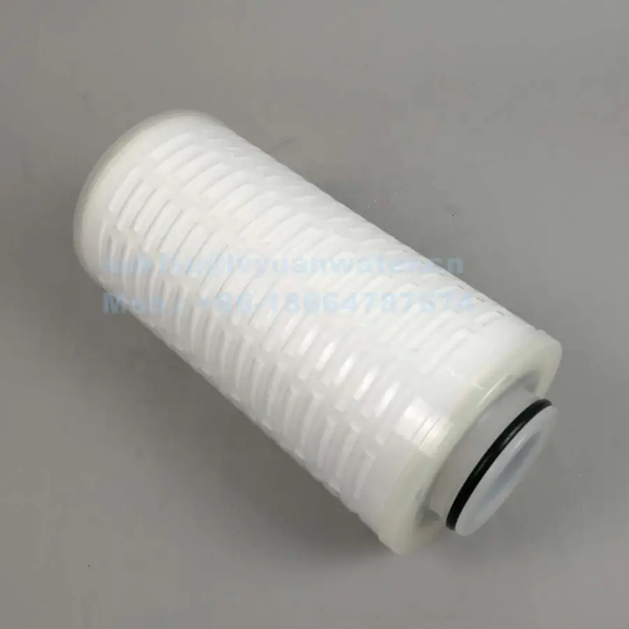 Electronics Industrial water filtration 222 226 334 end 10 inch Pleated High Flow filter cartridges with 83mm 130mm diameter