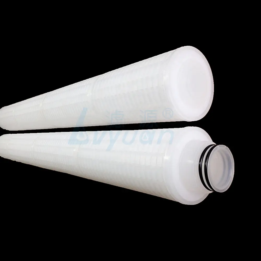 20 inch big size pleated filters with ss cartridge filter housing for water filtration