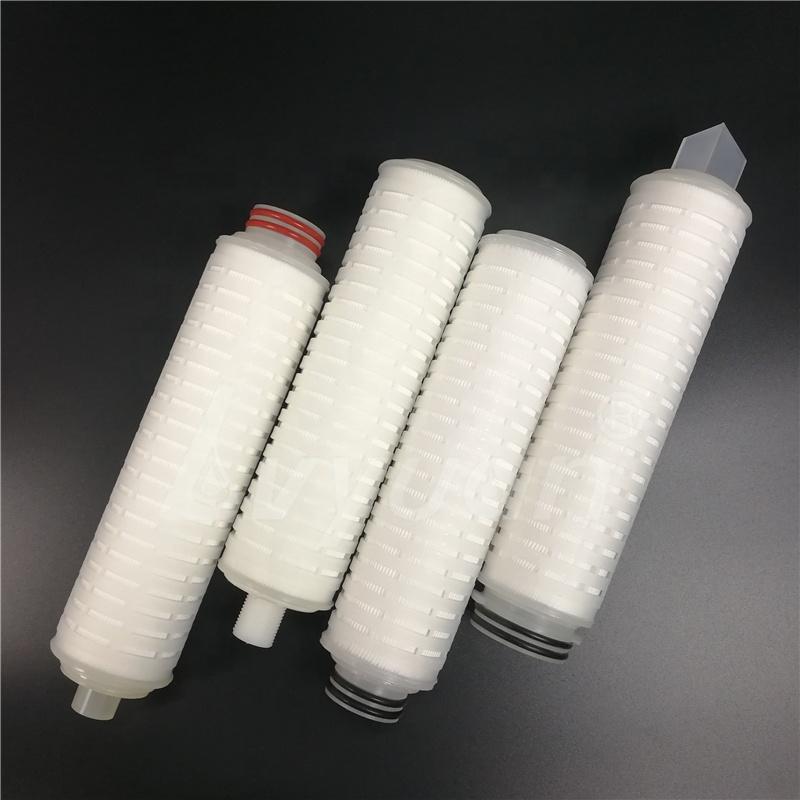 Sanitary Pleated membrane cartridge 0.22 0.45 micron Water Filter for drinking mineral bottle water purification