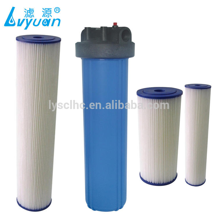 Replacement sediment filtro plegados Paper pleated water filter cartridge Cartucho 10'' 20'' BB plisados Poliester