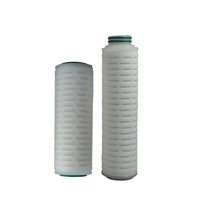 hydrophobic ptfe pleated filter cartridge for standard/unconventional