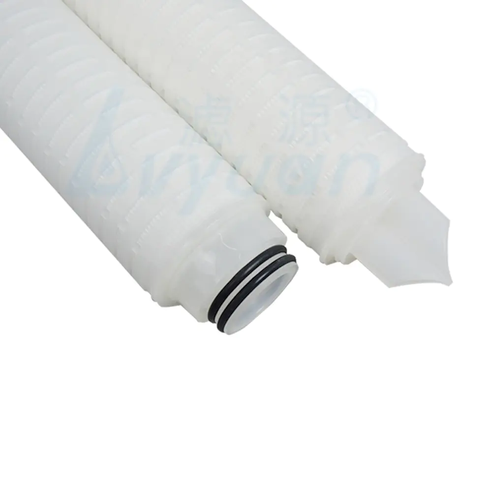 Chemical pharma industry 5/10/20 inch pleated membrane 0.1 microns pes pleated cartridge for sterilizing filter