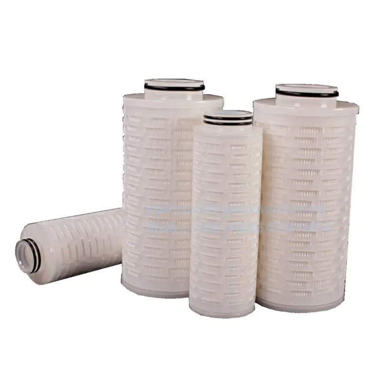 Electronics Industrial water filtration 222 226 334 end 10 inch Pleated High Flow filter cartridges with 83mm 130mm diameter