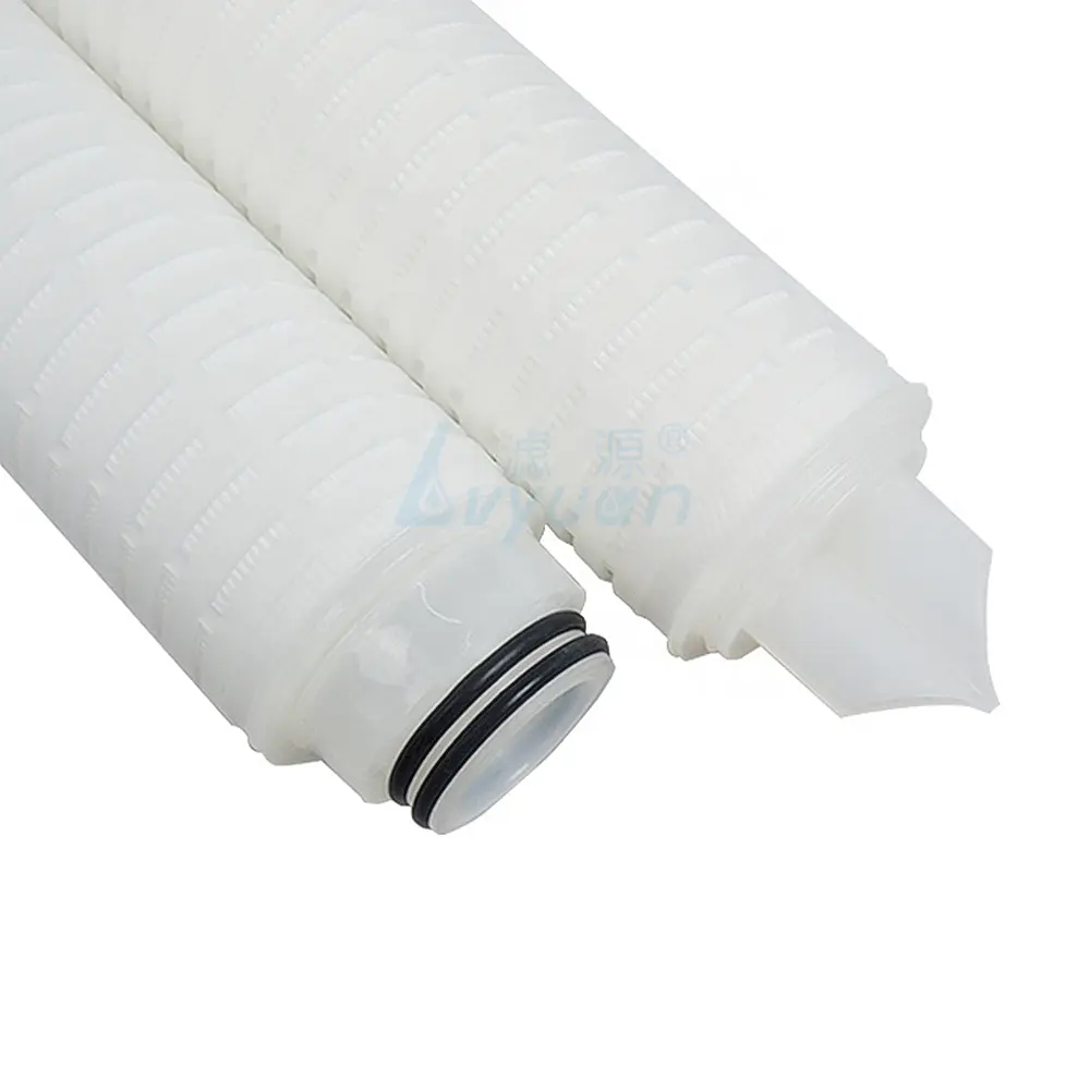 high efficiency 0.1 0.22 0.45 0.65 1 micron pp filter pleated membrane filter cartridge high flow filter
