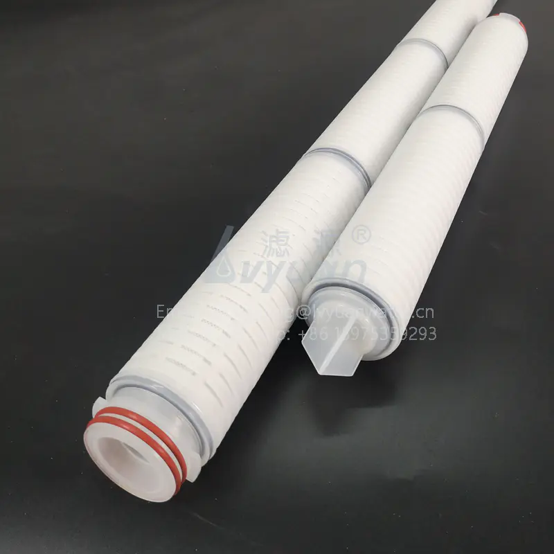 ACF type 10 20 30 40 inch carbon fiber media 226 code pleated microns filter cartridge for water treatment machinery