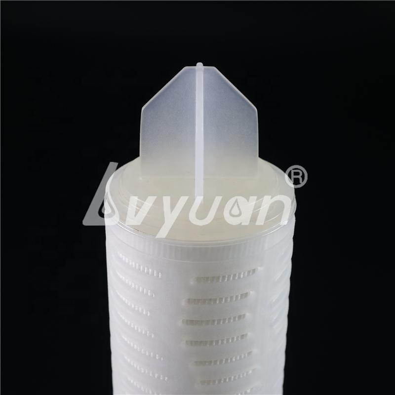 10 20 30 inch 0.22 micron microporous pleated PES membrane filter 0.2micron cartridge for final water filtration