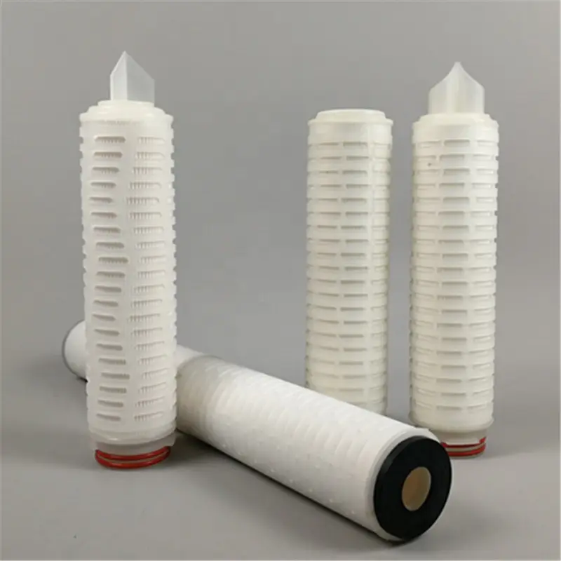 PP PTFE pleated membrane water air filter Cartridge 0.2 5 micron filters