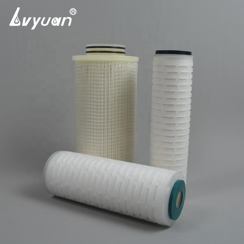 10 inch pleated membrane PP PES PTFE PVDF 5 micron water cartridge filter with code 226