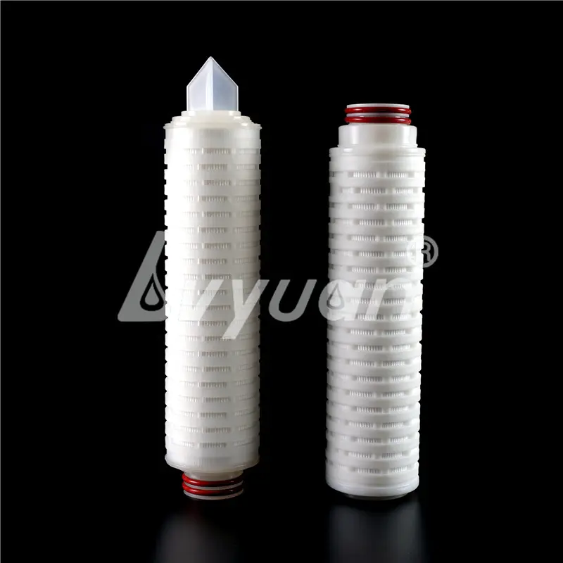 Manufacture Hydrophilic 0.45 micron milli-pore PES membrane Pleated Filter Cartridge for Water Sterile Filtration