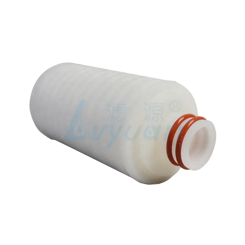 DOE SOE 10 20 inch PP pleated water filter cartridge with 0.2 micron polypropylene filter membrane