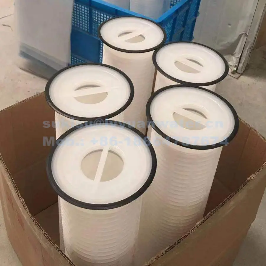 Big Flow 5/10/25/50 micron Pleated PP membrane Bag Cartridge Plating Filter for Chemical nickel industrial liquid treatment