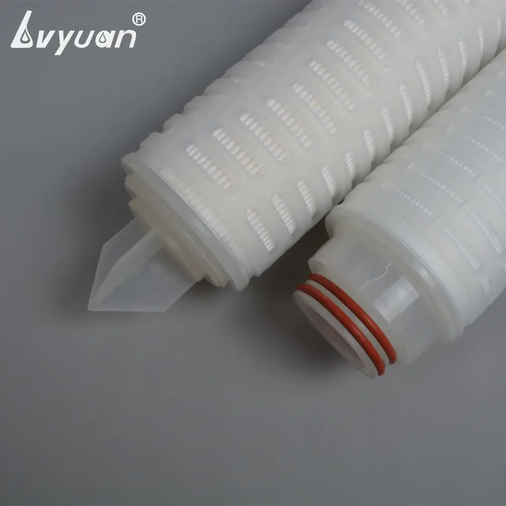 Pleated 10 20 30 40 inch PP water pleated filter cartridges for stainless steel cartridge filter housing (0.2 MICRON)