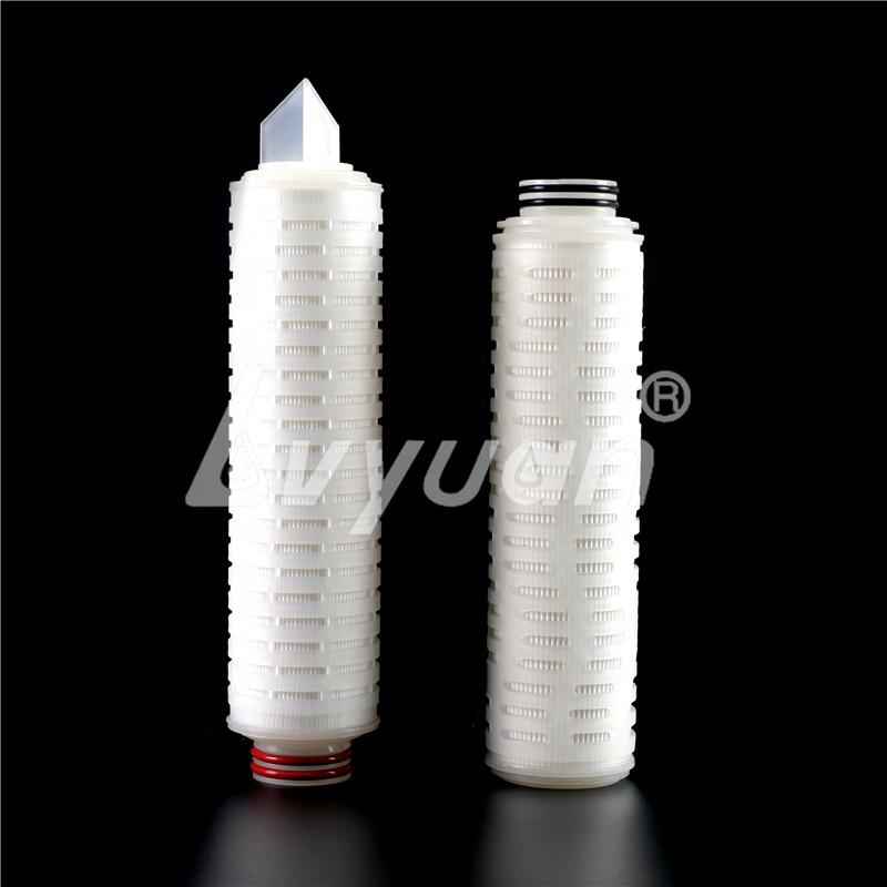 Milli-pore Sterile Micron PES PTFE PVDF PP Nylon N6 N66 Pleated Filter cartridge Candle filter Element for DI Bottle Water