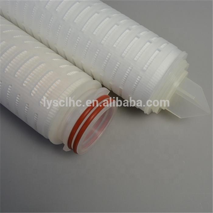 High quality 10/20/30/40 inch doe pleated water filters with 0.45 microns PP pleated membrane
