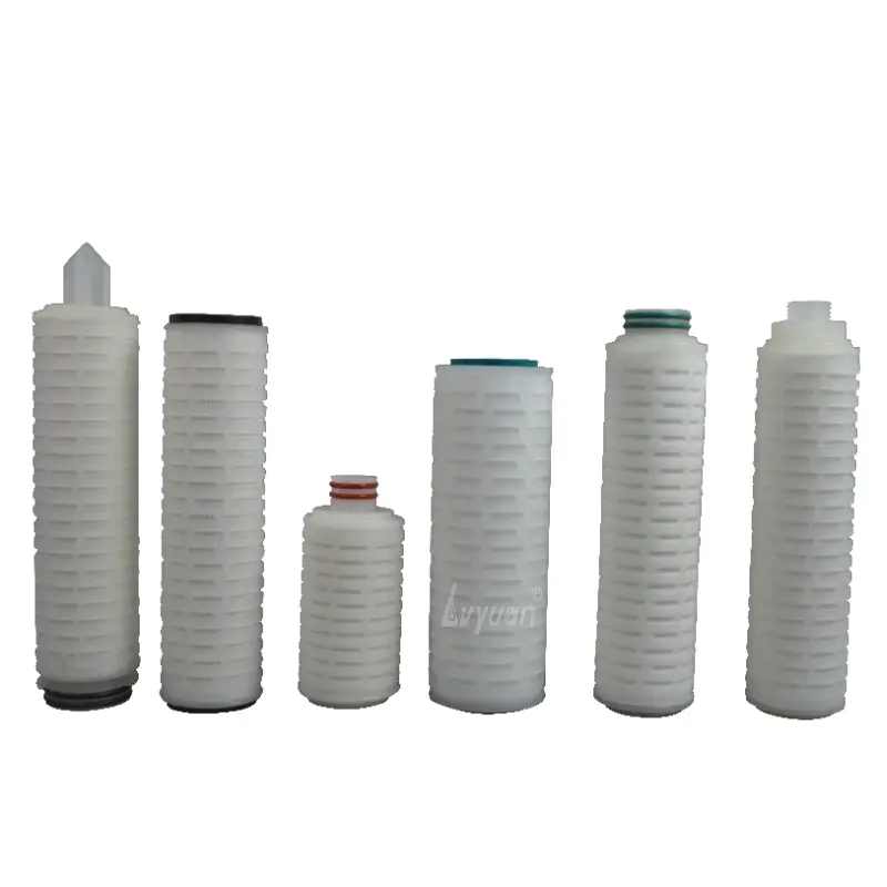 Big & slim 0.2 micron pleated membrane PP filter element/polypropylene water filter