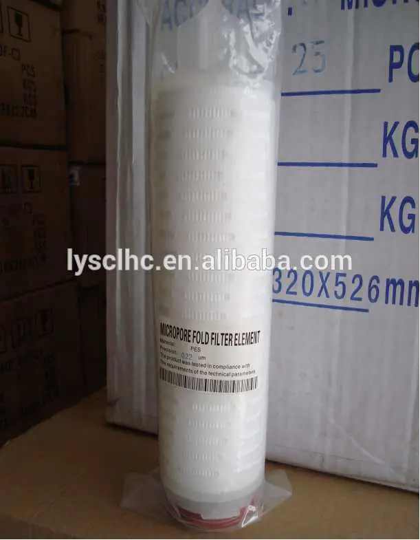 Guangdong Absolute rating 0.2 micropore fold ptfe filter element for gas/liquid filter with DOE/226/222