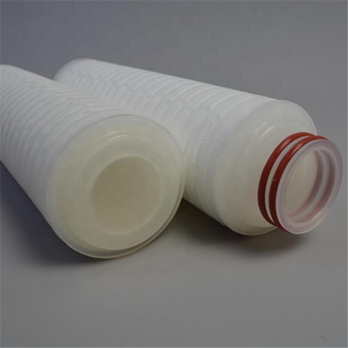 High efficiency industrial oil filter 20 30 40 inch 5 microns pleated fiber glass filter cartridge for water/liquid/oil filter