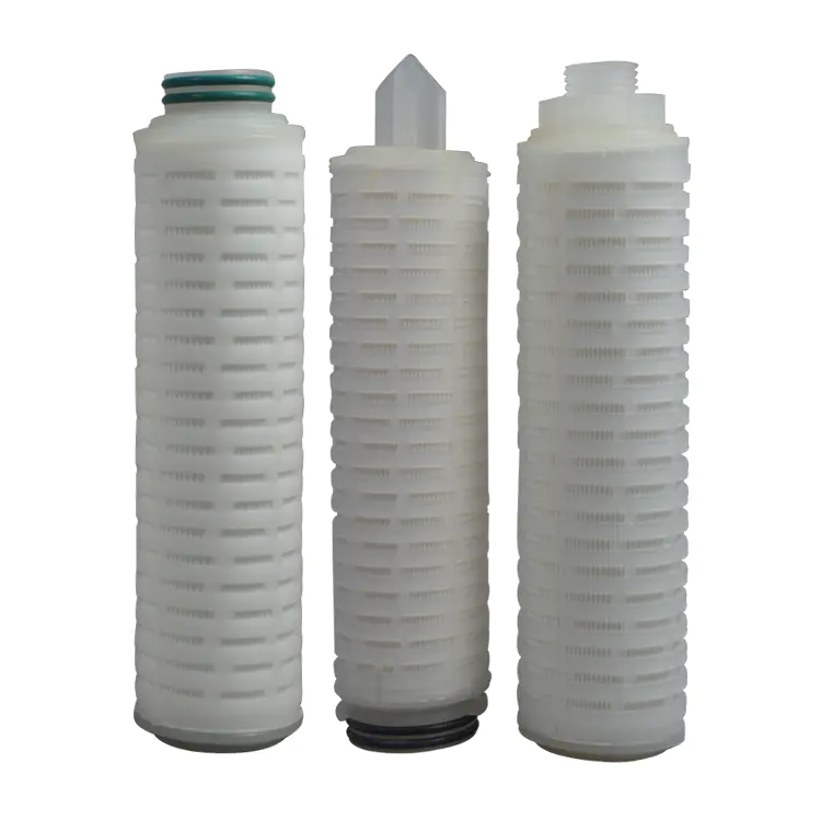 hydrophobic ptfe pleated filter cartridge for standard/unconventional
