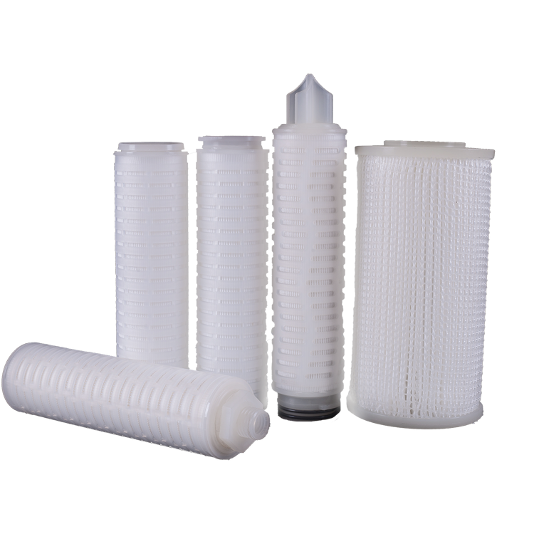 China double opened EPDM pleated 10 micron filter cartridge with 10 inch polypropylene PP core
