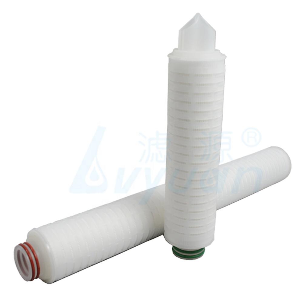 China supplier pleated water filters 10 20 30 40 inch with sanitary filter housing for biochemistry industry