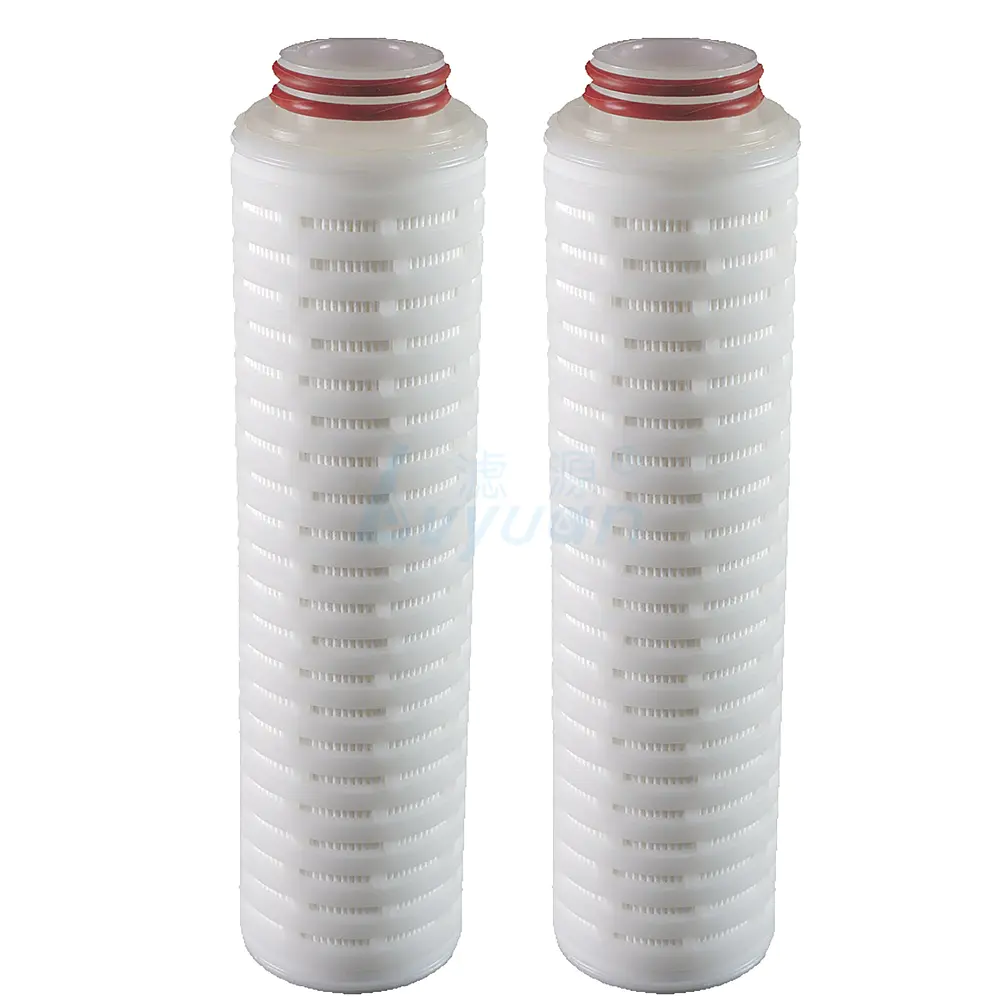 10 20 30 40 inchpleated filter cartridge 0.2 0.45 1 3 5 10 micronpleated filter for beverage filtration