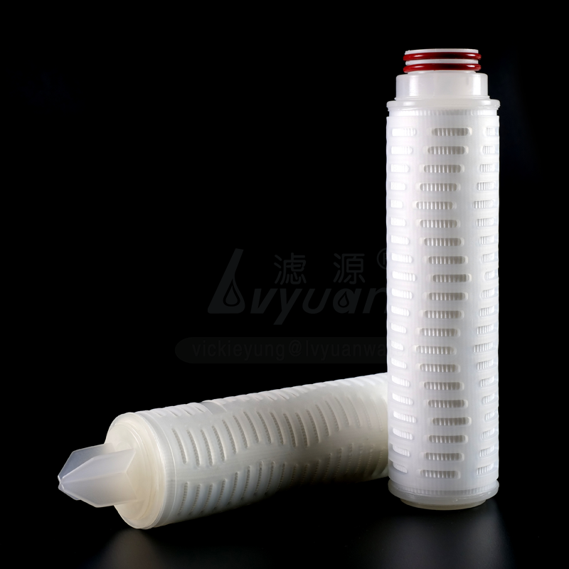 Wholesale 10 20 30 40 inch pleated polypropylene cartridge filter with 1 micron PP membrane