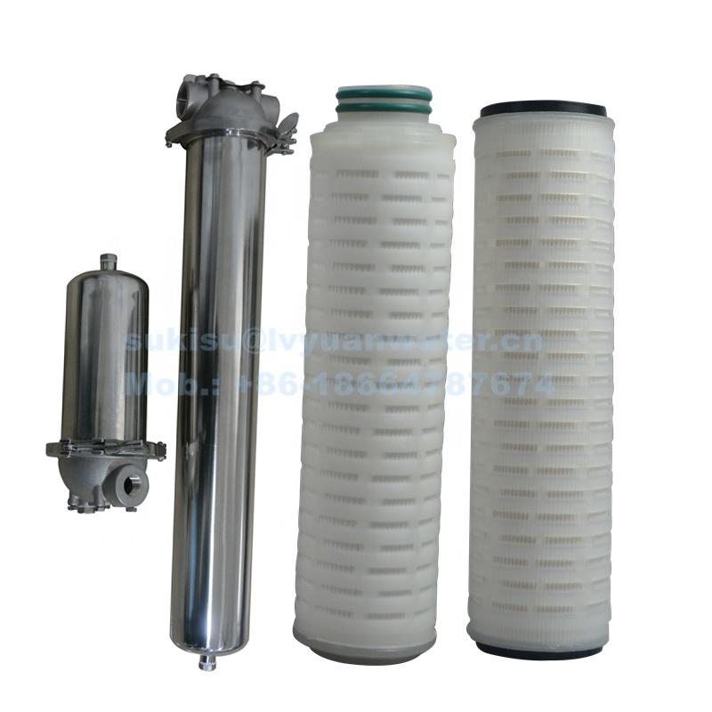 0.1 0.2 0.5 1 5 micron PP Pleated Water Filter Cartridge For cutting oil Filtration