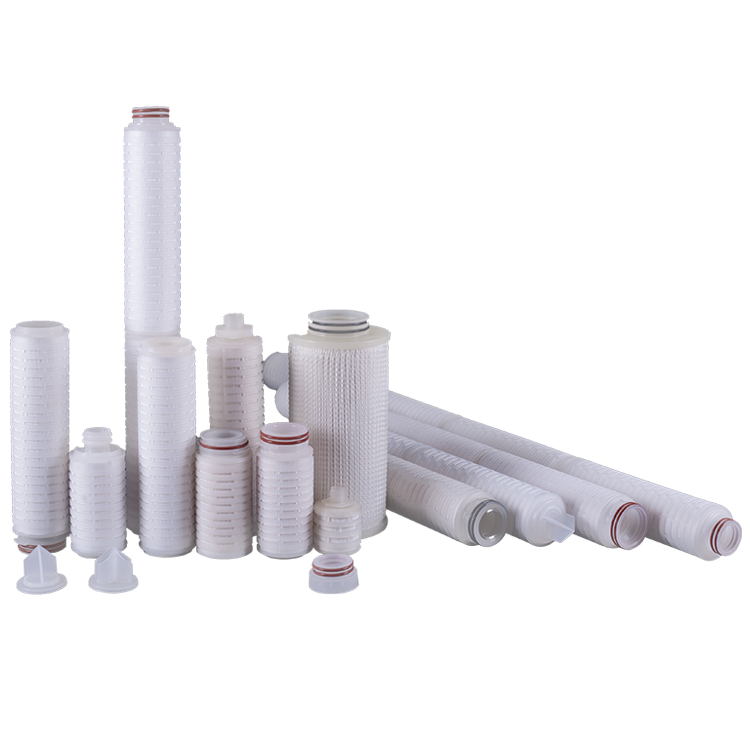 Big flow 0.1 0.2 0.45 micron polypropylene pleated filter cartridge for liquid water filter treatment