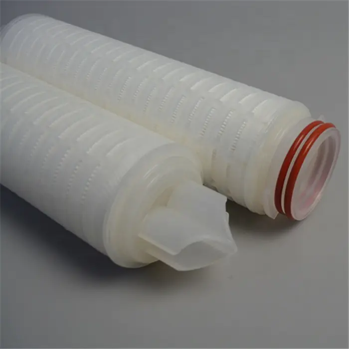 0.1 0.2 0.45 1 3 5 10 25 50 microns Polypropylene pp pleated filter element security filter cartridge with DOE or SOE end adapt
