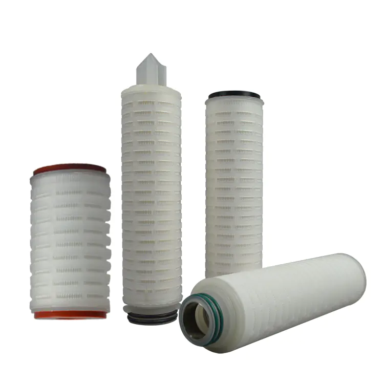 Hydrophilia micro cartridge filter 0.45um ptfe porous membrane filter for 10 20 inch mineral water filtration plant