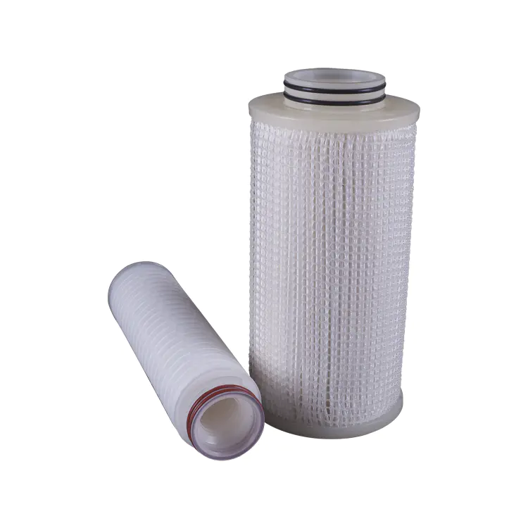 Big flow rate 1 5 10 microns pleated polypropylene filter cartridge for RO water treatment plant filter