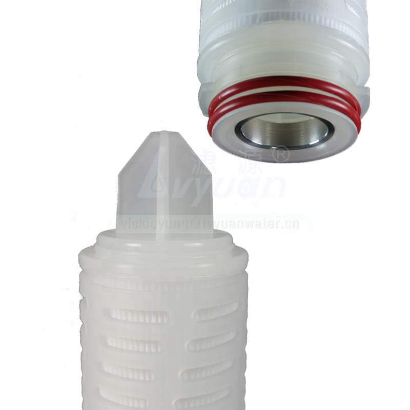 Industrial PP filter polypropylene pleated filter 0.45 micron pleated cartridge for wine beer filtration