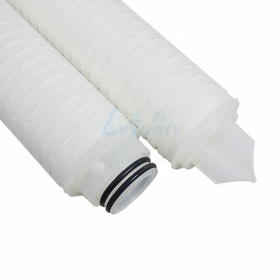 0.22 micron pleated cartridge water filter for serile filtration