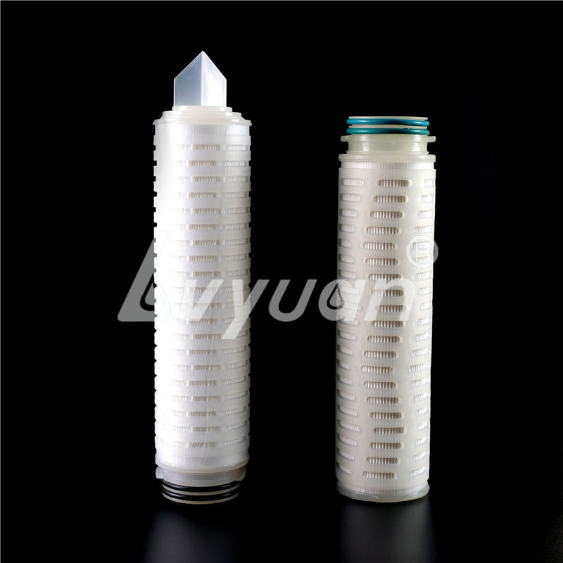 40 30 20 10 5 2.5 inch Water Filtration PP PES PTFE pleated filter cartridge for Wine, Beer, Bottled Water Processing