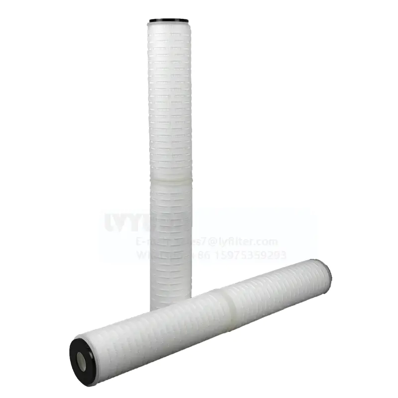 Best price 20 inch EPDM DOE 5 micron polypropylene pleated filter for 10