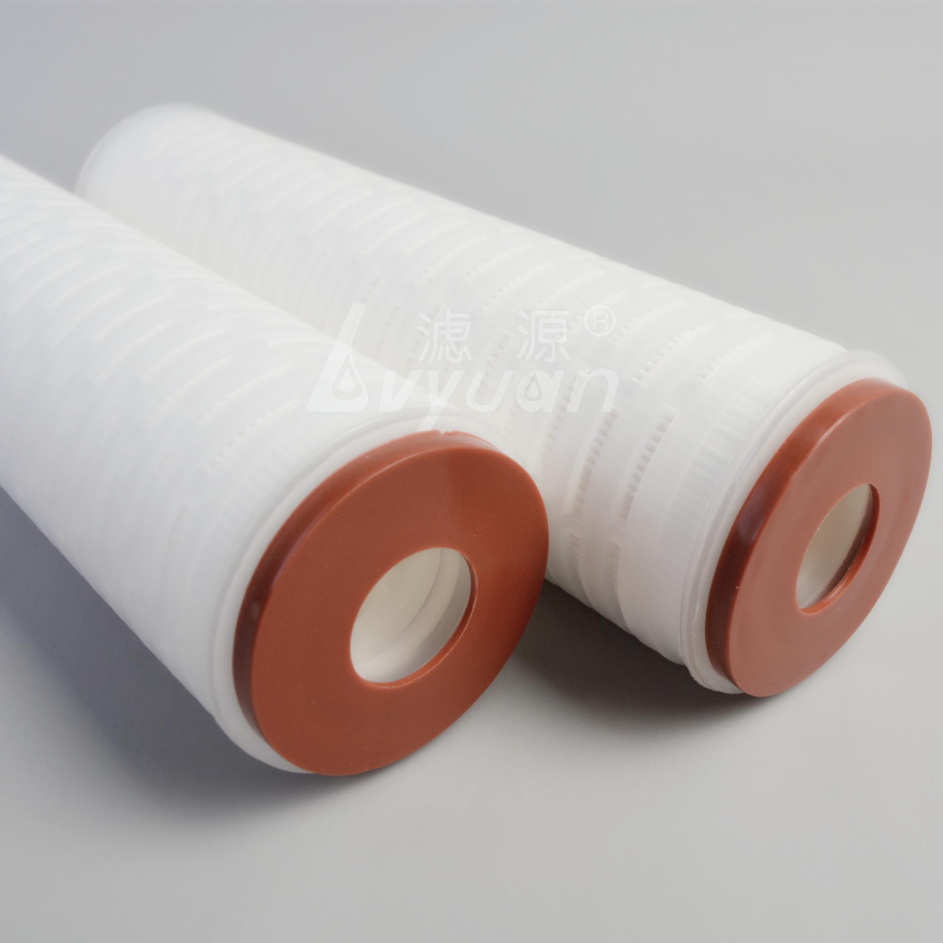 0.22 micron industrial water filter element PES pleated filter cartridge/PES membrane filter cartridges