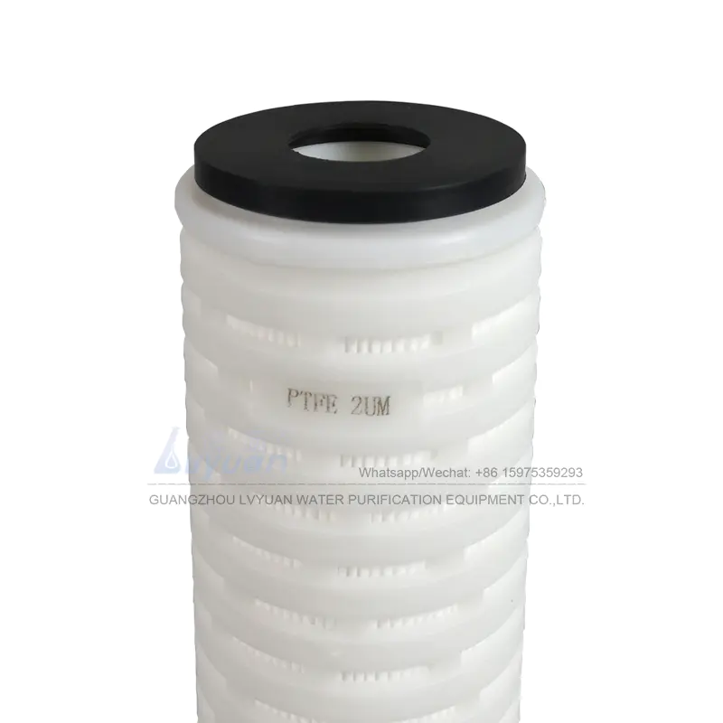Pleated design DOE EPDM 10 20 30 40 50 60 70 inch PTFE membrane 0.22 micron cartridge filter for pharmacy filtration industry