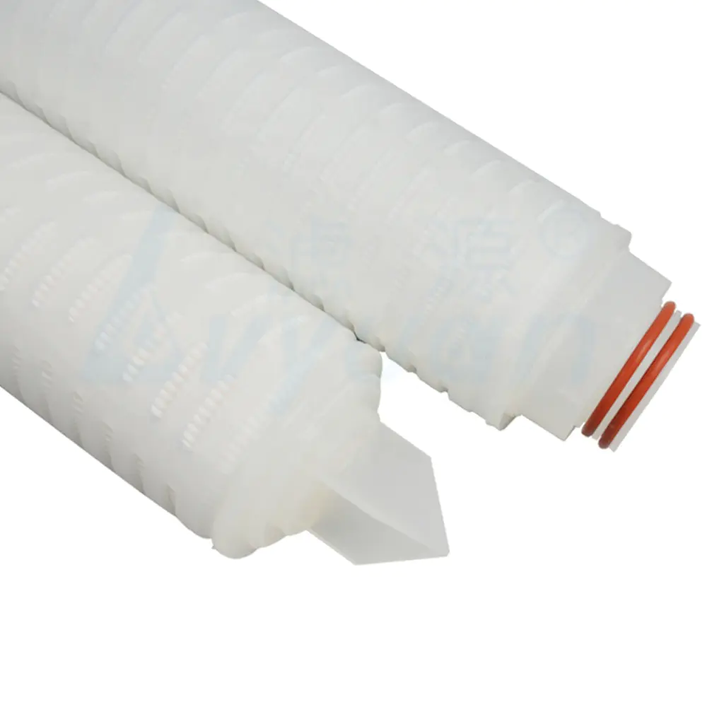 0.22 micron pleated cartridge water filter for serile filtration